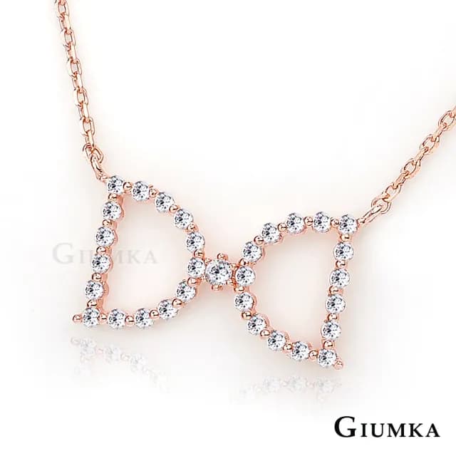 【GIUMKA】項鍊．蝴蝶結．玫(情人節禮物．送禮)