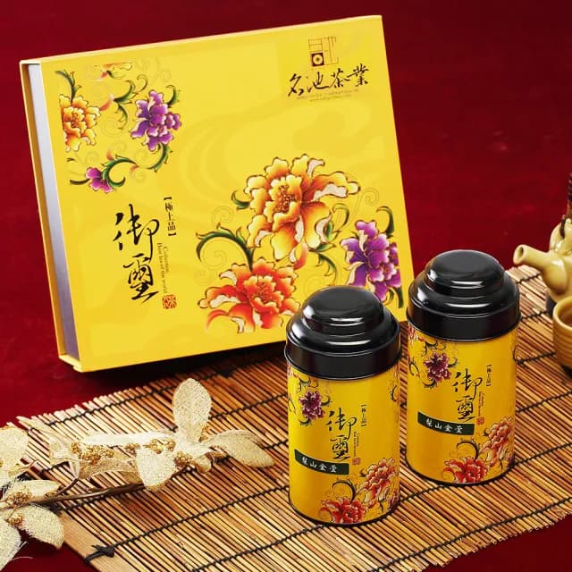 【名池茶業】黃御璽禮盒-梨山金萱茶葉150gx2罐(共0.5斤)
