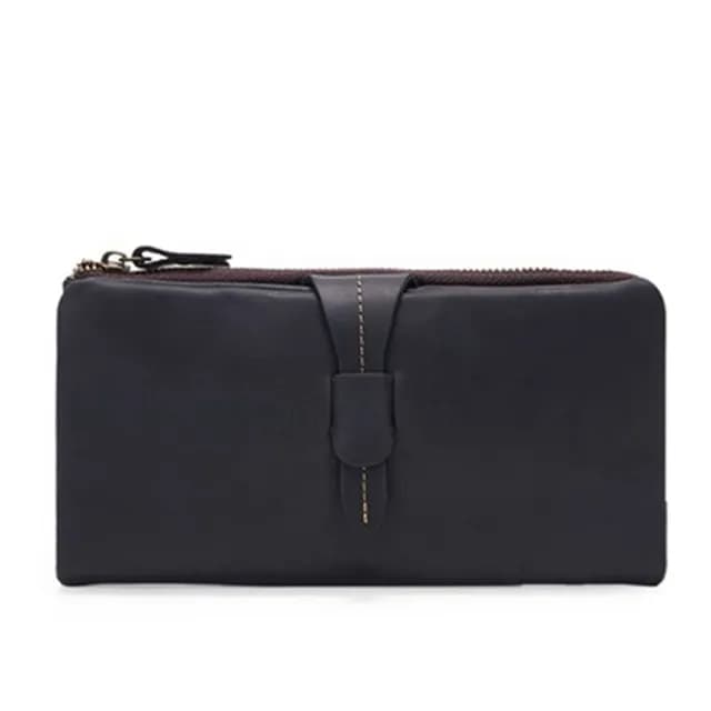 【米蘭精品】現貨+預購 長夾真皮皮夾(歐美復古大容量手拿男皮件情人節生日父親節禮物5色73lu64)