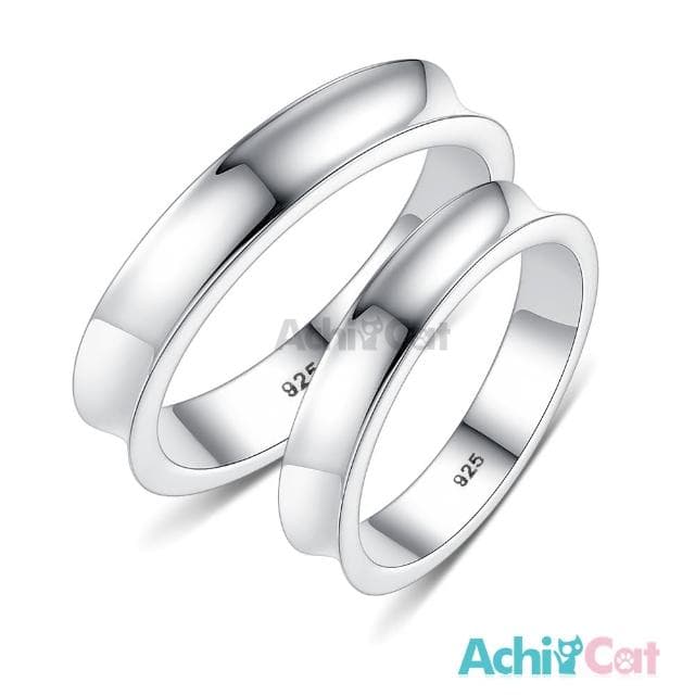 【AchiCat】情侶對戒．純銀戒指．防小人尾戒(送男友．新年禮物)