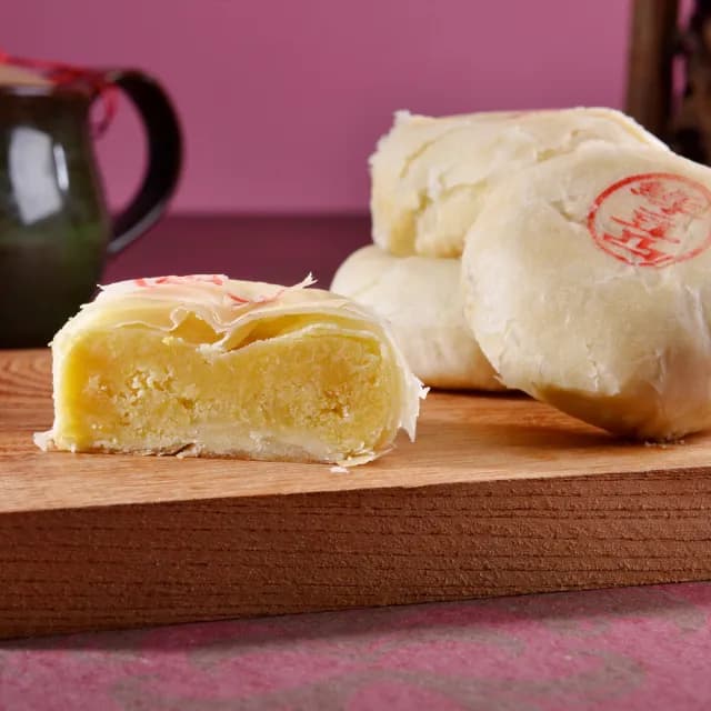 【鹿港鄭玉珍】招牌綠豆凸禮盒x1盒(6入/盒 中秋禮盒)