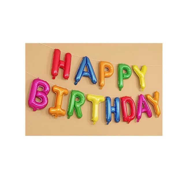 【生活King】可懸掛生日快樂字母氣球(HAPPY BIRTHDAY)