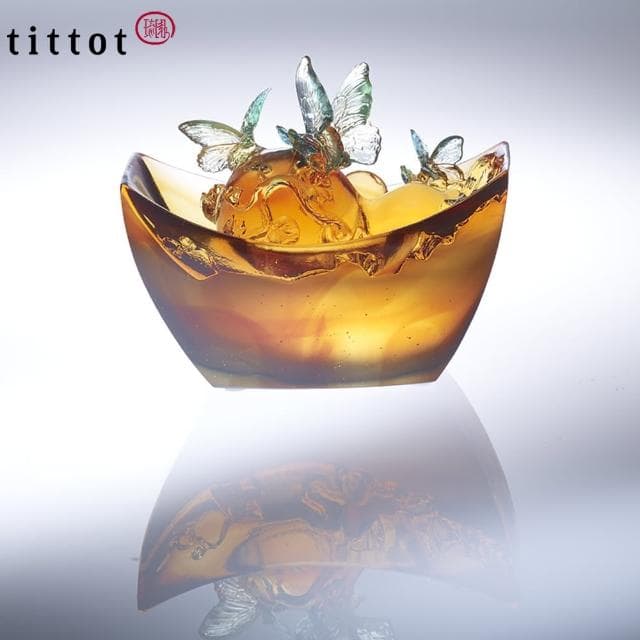 【tittot 琉園】福祿滿寶 琉璃 擺飾(送禮/琉璃/禮物/玻璃/水晶/藝術品/擺飾/禮贈/企業/)
