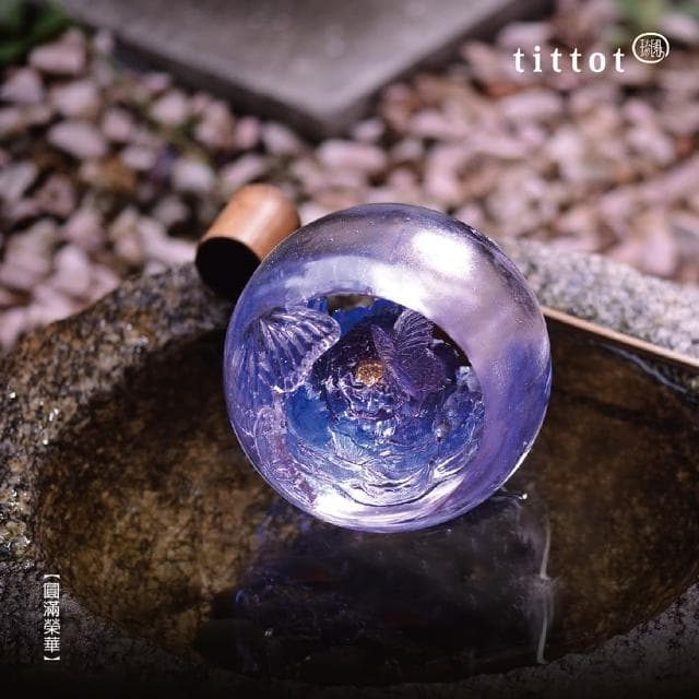 【tittot 琉園】圓滿榮華_擺飾(送禮/琉璃/禮物/玻璃/水晶/藝術品/擺飾/禮贈/企業/圓滿榮華)