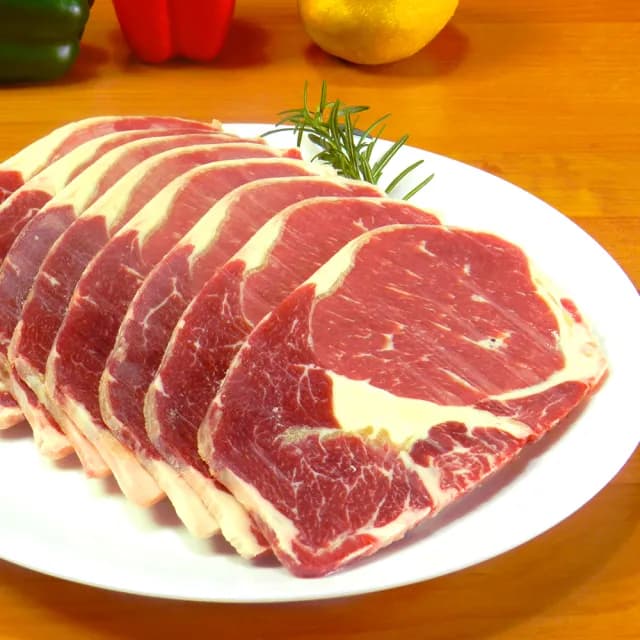 【銀蕨牧場】頂級肋眼沙朗牛肉片12包組(150g/片/中秋烤肉/火鍋/燒烤)