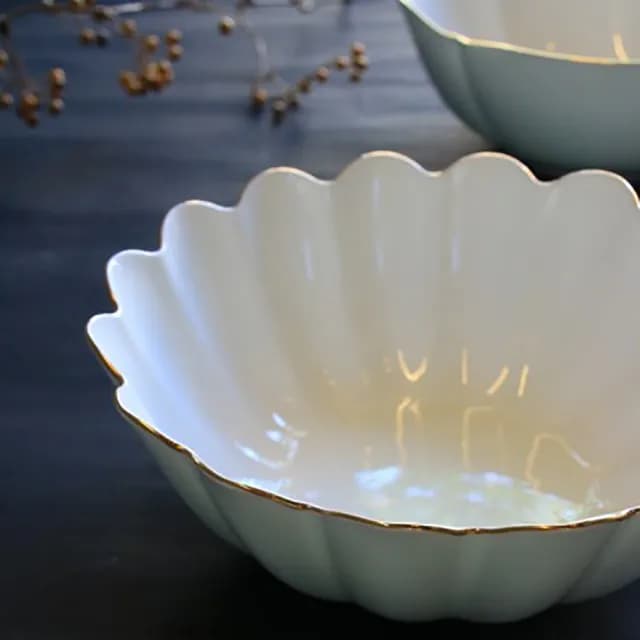 【TALES 神話言】花窗舞影- 金英雅菊．湯碗(文創 禮品 禮物 收藏)