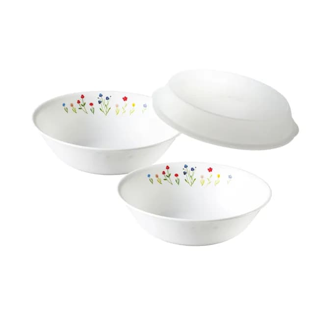 【CORELLE 康寧餐具】1L大湯碗2件組 加贈微波蓋X1(多花色可選)