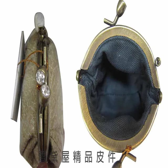 【SNOW.bagshop】情人節禮物 真皮 零錢包鑰匙包100%進口牛皮復古轉釦設計(真皮包包 萬用包小型輕巧方便可放