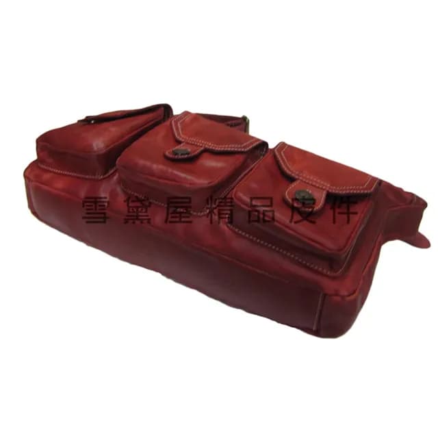 【SNOW.bagshop】情人節禮物 真皮 水餃包進口專櫃軟質皮革中容量(真皮包包 100%進口牛皮革材質復古個性肩背