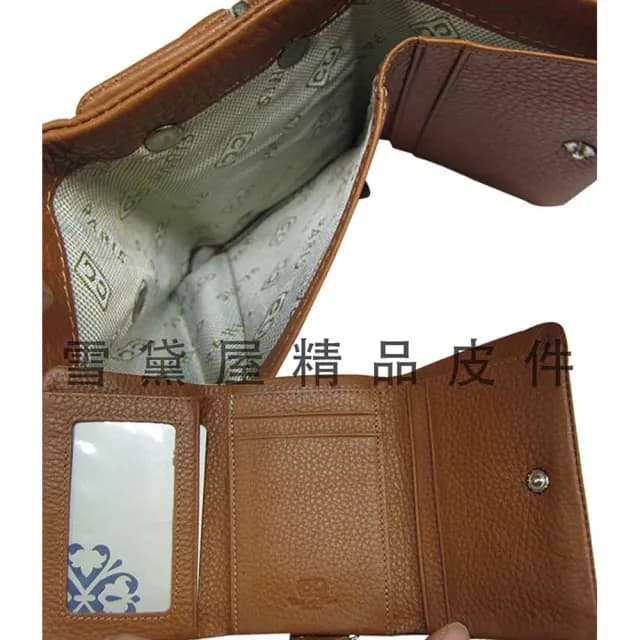 【SNOW.bagshop】情人節禮物 真皮包包  短夾中性復古皮夾暗釦三折(暗扣式主袋100%進口軟質牛皮革輕巧大方中