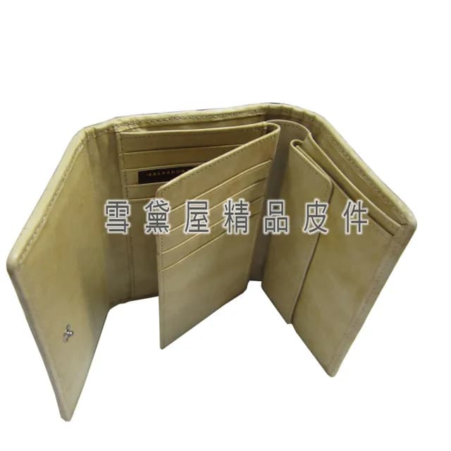 【SNOW.bagshop】情人節禮物 真皮包包  中夾復古皮夾四折暗釦型(主袋100%進口編織牛皮革材質)