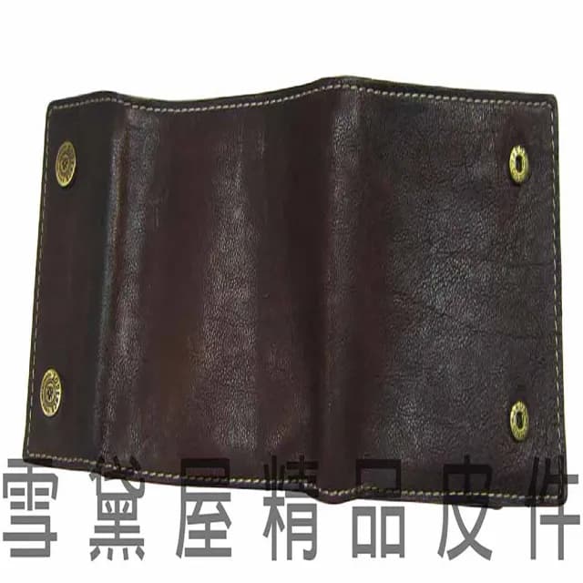 【ZODENCE 佐登司】父親節禮物 真皮包包  男仕中性短夾進口專櫃100%進口牛皮革材質(雙暗釦三折復古設計主袋