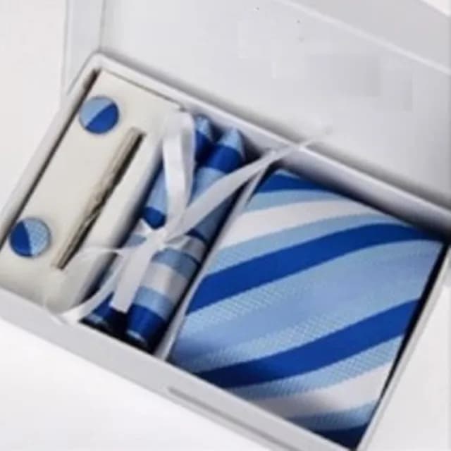 【米蘭精品】現貨+預購 領帶手打領帶四件套(包含領帶夾袖扣方巾男配件情人節生日聖誕節交換禮物16色69d7)