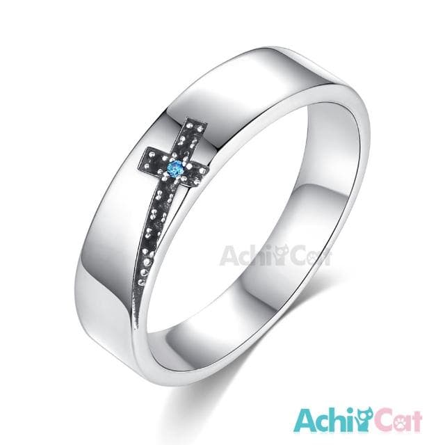 【AchiCat】情侶戒指．純銀戒指 ．防小人尾戒(新年禮物．十字架)
