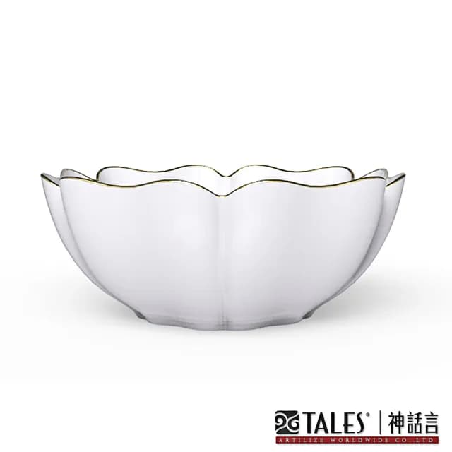 【TALES 神話言】花窗舞影-繁花錦葵．湯碗(文創 禮品 禮物 收藏)