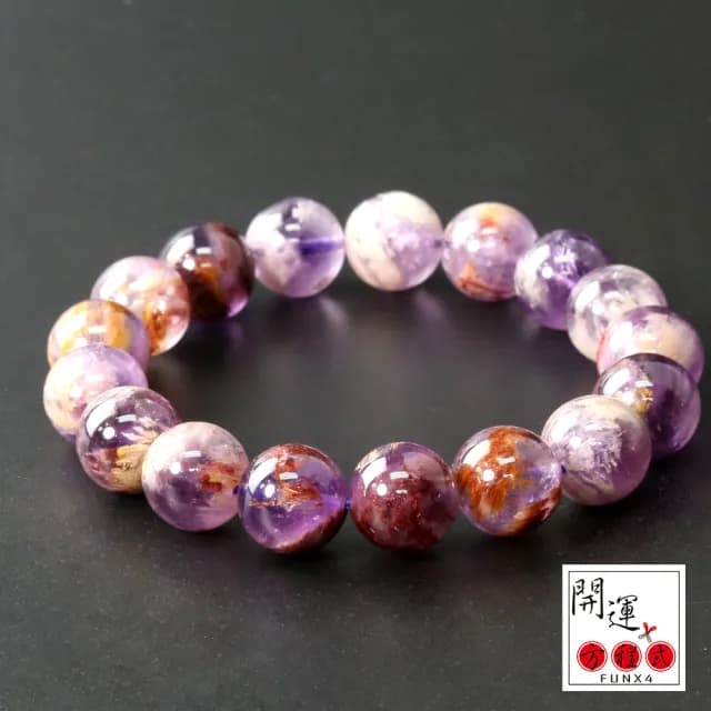 【開運方程式】紫幽靈手珠 12mm 社交之石紫鈦(九離紫火手串開運手鏈)