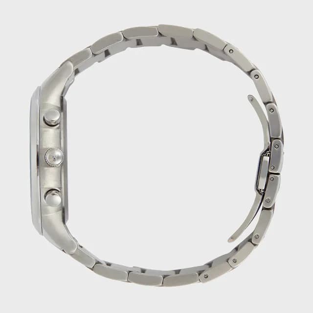 【EMPORIO ARMANI】Classic 三眼計時手錶-藍x銀/43mm 禮物 送禮 推薦(AR2448)