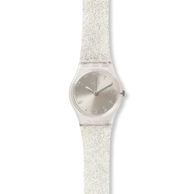 【SWATCH】SILVER GLISTAR TOO 經典手錶/女錶/瑞士製造 LK343E(25mm)