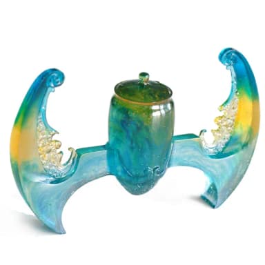 【tittot 琉園】福揚_小_祝福(送禮/琉璃/禮物/玻璃/水晶/藝術品/擺飾/禮贈/企業/福/揚)