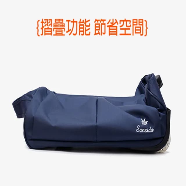 【悅生活】拉桿包 拉桿袋 登機袋 24吋登機拉桿旅行袋 經典細格紋 黑色(GoTrip 微旅行)