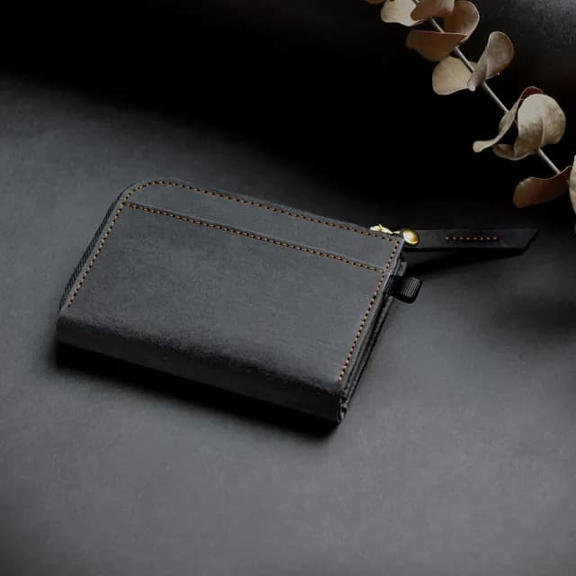 【俬品創意】雙11 L型零錢包_咖啡黑(RFID防盜刷.感應免取卡)