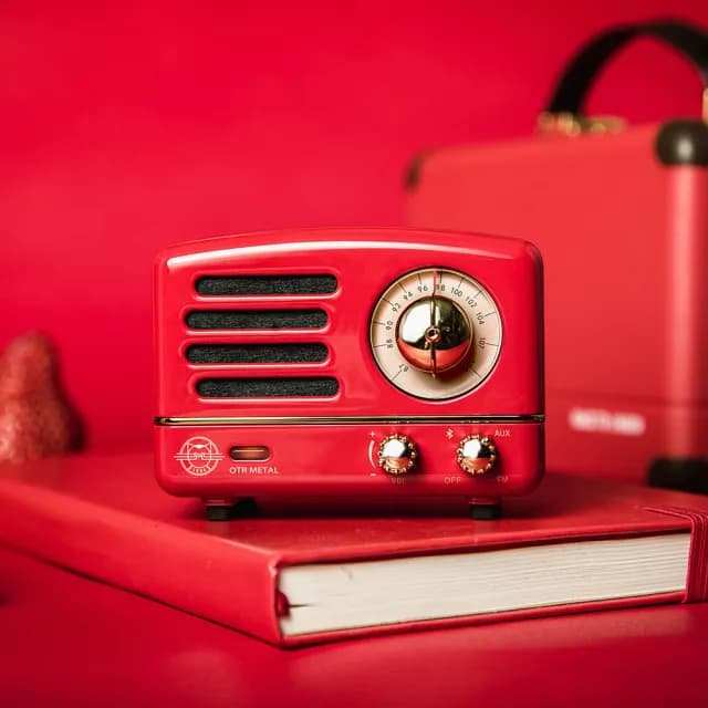 【MUZEN】OTR經典復刻藍牙音響收音機-經典版(波爾多紅  新年禮物   情人節禮物)
