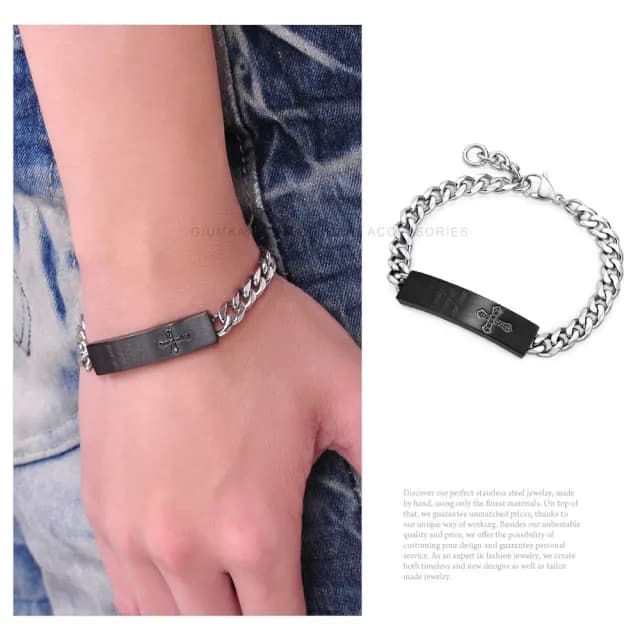 【GIUMKA】快速倉．手鍊．情侶手鏈．低敏．黑色(情人節禮物)