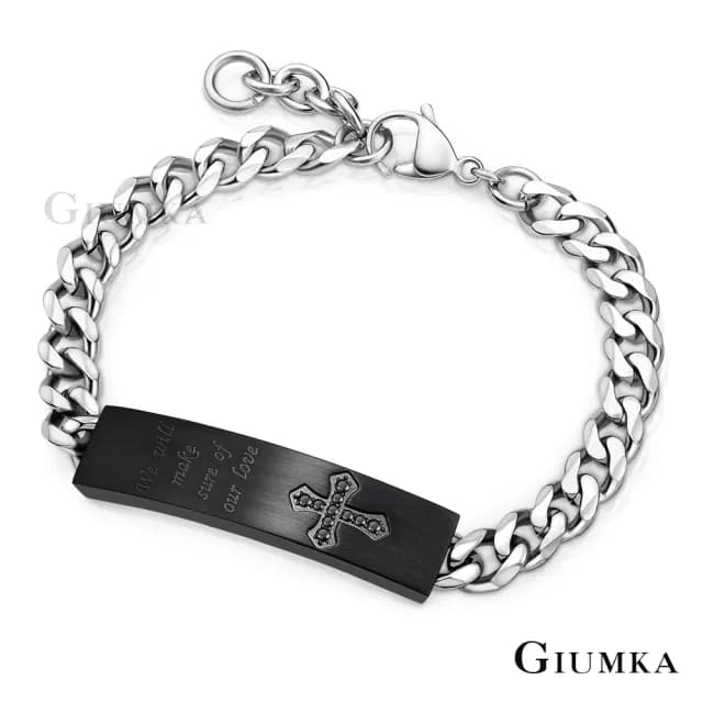 【GIUMKA】快速倉．手鍊．情侶手鏈．低敏．黑色(情人節禮物)