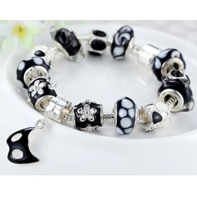 【米蘭精品】現貨+預購 串珠手鍊(琉璃珠創意面具時尚母親節情人節生日聖誕節交換禮物女飾品72l41)