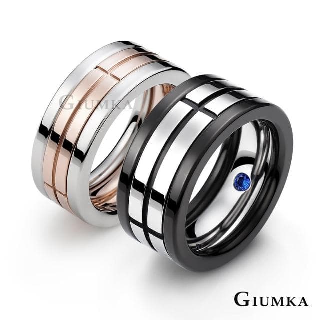 【GIUMKA】新年禮物．開運．對戒．防小人戒指．情侶戒指(銀/玫金)