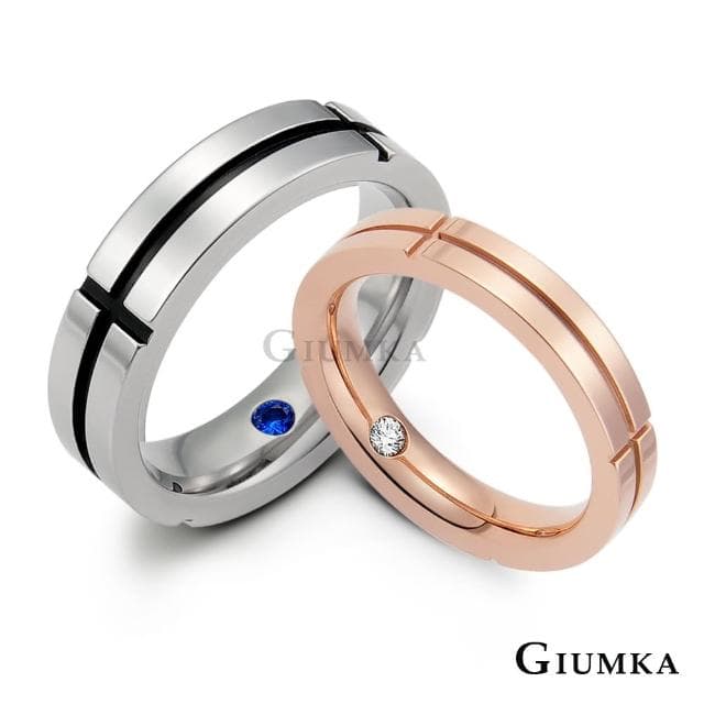 【GIUMKA】新年禮物．開運．對戒．防小人戒指．情侶戒指(銀/玫金)