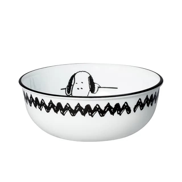 【CORELLE 康寧餐具】SNOOPY復刻黑白 473ML韓式湯碗(416)