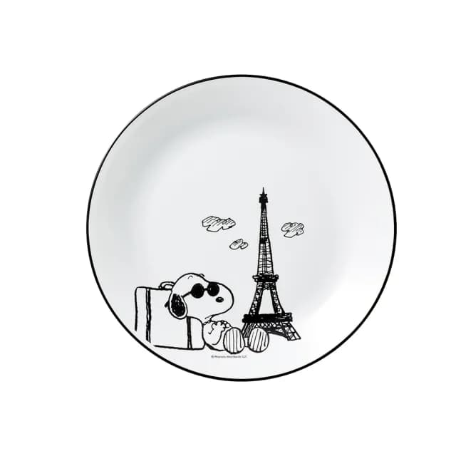 【CORELLE 康寧餐具】SNOOPY 復刻黑白10吋平盤(110)