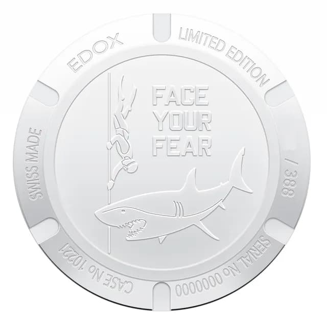 【EDOX 伊度】Sharkman I Limited Edition 潛水三眼計時手錶-46mm 送禮 禮物 推薦(E10221.357BU.BUV)