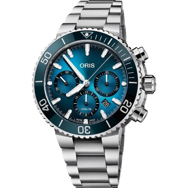 【ORIS 豪利時】海洋三部曲藍鯨全球限量套錶 禮物 送禮 推薦(0177177434185-Trilogyset)