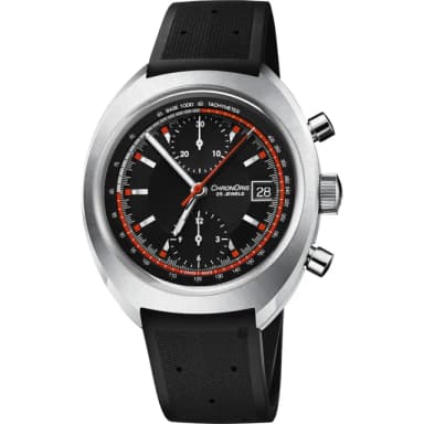 【ORIS 豪利時】CHRONORIS 限量賽車計時機械錶-黑/40mm 送禮 禮物 推薦(0167377394034-SetRS)
