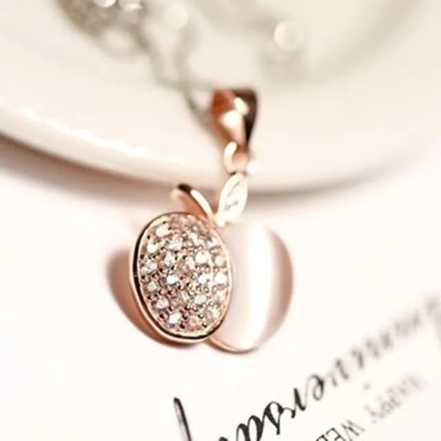 【米蘭精品】現貨+預購 925純銀項鍊鑲鑽吊墜(精緻小巧繽紛亮眼母親節情人節生日聖誕節禮物女飾品73fy25)