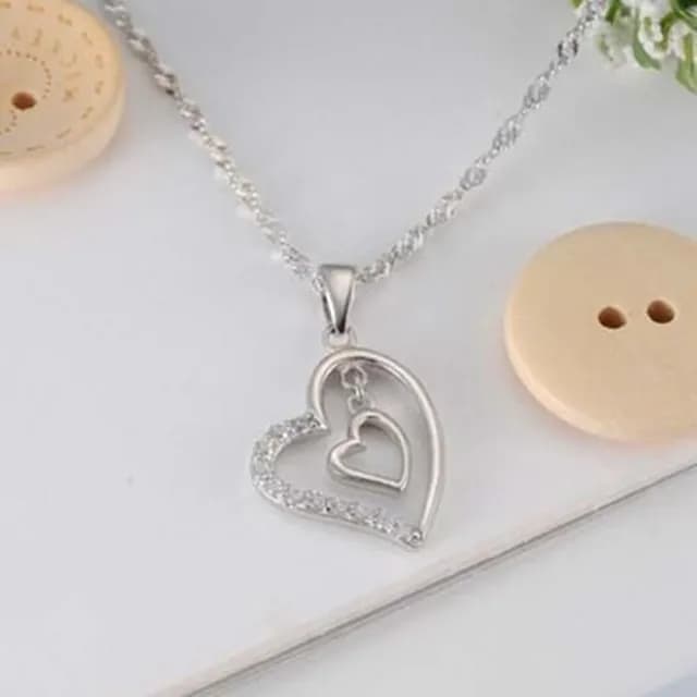 【米蘭精品】現貨+預購 925純銀項鍊鑲鑽吊墜(簡潔亮眼精美有型母親節情人節生日聖誕節禮物女飾品73fy28)