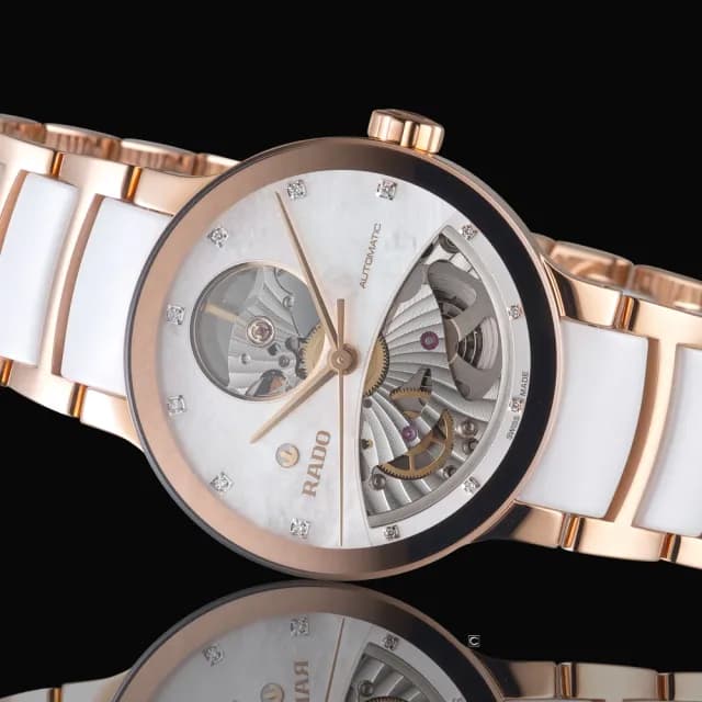 【Rado 雷達表】Centrix 晶萃系列開芯鏤空機械錶 R02送禮推薦(R30248902)