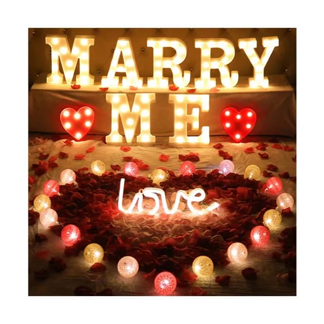 MARRY ME氣球求婚高級套組1組(生日 求婚 告白 氣球 佈置 布置 裝飾)