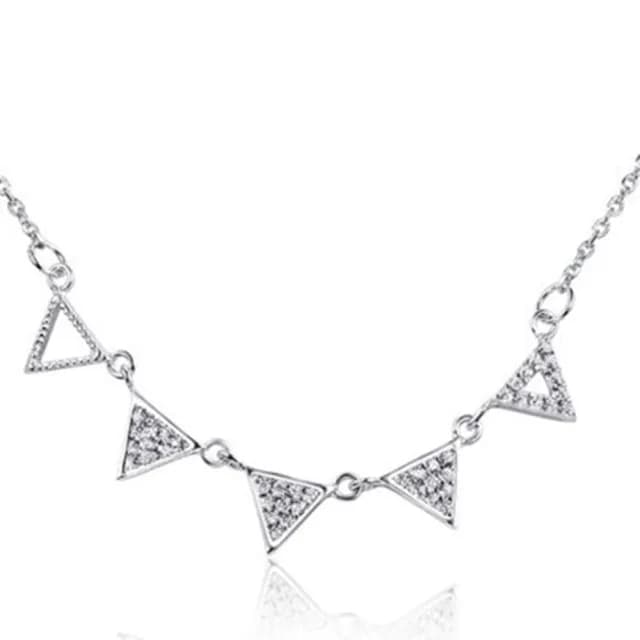 【米蘭精品】現貨+預購 925純銀項鍊鑲鑽吊墜(韓版時尚簡潔亮眼母親節情人節生日聖誕節禮物女飾品73fy64)