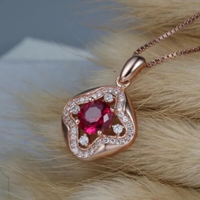 【米蘭精品】現貨+預購 玫瑰金純銀項鍊鑲鑽吊墜(氣質時尚精緻迷人母親節情人節生日聖誕節禮物女飾品73fy61)