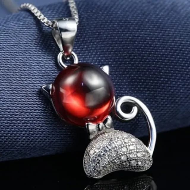 【米蘭精品】現貨+預購 925純銀項鍊鑲鑽吊墜(經典獨特可愛小貓母親節情人節生日聖誕節禮物女飾品73fy75)