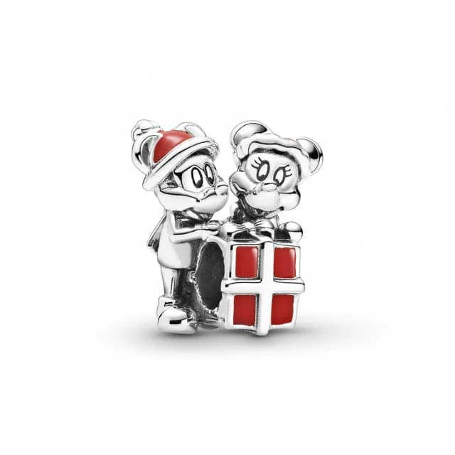 【Pandora官方直營】迪士尼米奇與米妮禮物串飾-絕版品