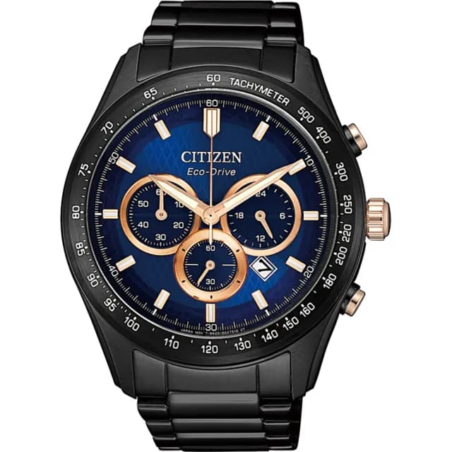【CITIZEN 星辰】光動能三眼計時手錶 禮物 送禮 推薦(CA4458-88L)