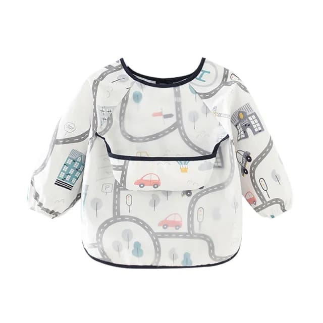 【Baby 童衣】任選 圍兜 防潑水背心式飯兜 反穿衣 畫畫防髒衣 88666(共7色) - momo購物網 - 好評推薦 -