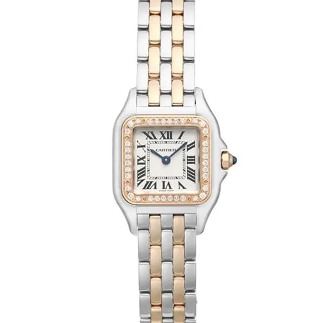 【Cartier 卡地亞】美洲豹玫瑰金小型腕錶22mmx30mm(W3PN0006)