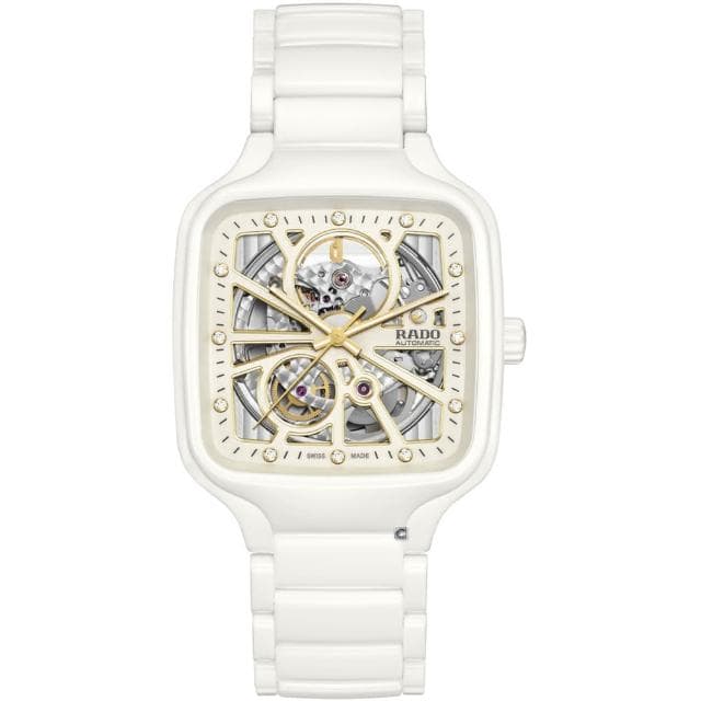 【Rado 雷達表】True真系列方形真讚開芯自動機械腕錶 R02送禮推薦(R27073702)