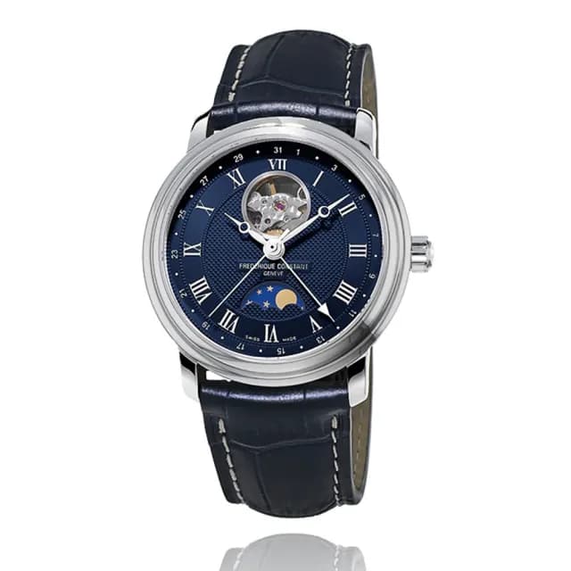 【CONSTANT 康斯登】月相開芯鏤空機械腕錶40mm(FC-335MCNW4P6)