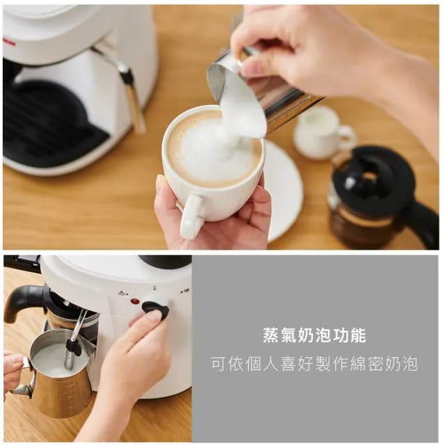 【Telefunken德律風根】義式濃縮咖啡機LT-CM2049(拿鐵/卡布奇諾/Espresso)